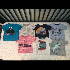 Size 12 month t-shirt bundle - lot of 7